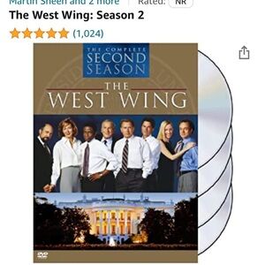 The West Wing Season 2 dvd set
